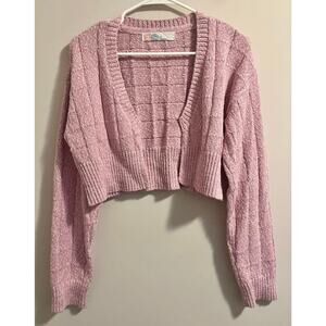 Free People FP Beach Womens Declan Sweater sz. M in Pink Rose
